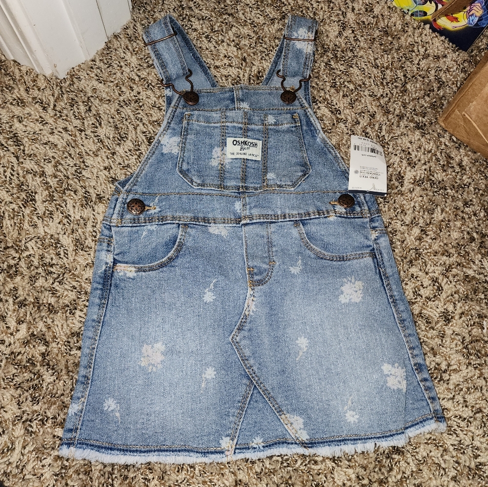 Toddler Floral Print Denim Skirtall 2T